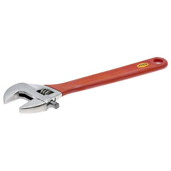 Aven 21190-10G Adjustable Stainless Steel Wrench With Grips - 10 Inch