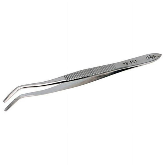 Aven Tweezer,Spade Offset,4-1/2in.L 18491