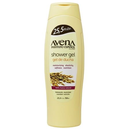 Avena Bath & Shower Gel, Moisturizing and Softness, Unisex, Oatmeal Scent, All Skin Types, 25.5 fl oz.