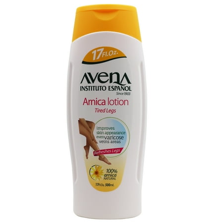 Avena Instituto Espanol Arnica Lotion Tired Legs to Refresh and Improve Skin Appearance, 17 fl oz.