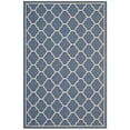 thumbnail image 1 of Modway Avena 63x90.5" Moroccan Quatrefoil Trellis Fabric Area Rug in Blue/Beige, 1 of 10