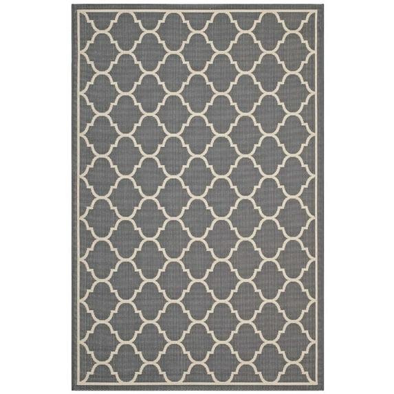 Avena Moroccan Quatrefoil Trellis 5x8 Indoor and Outdoor Area Rug R-1137B-58