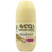 Avena Roll-On Deodorant, 100% Natural Oat, Unisex, Long-Lasting, 2.5 Fl oz. Bottle