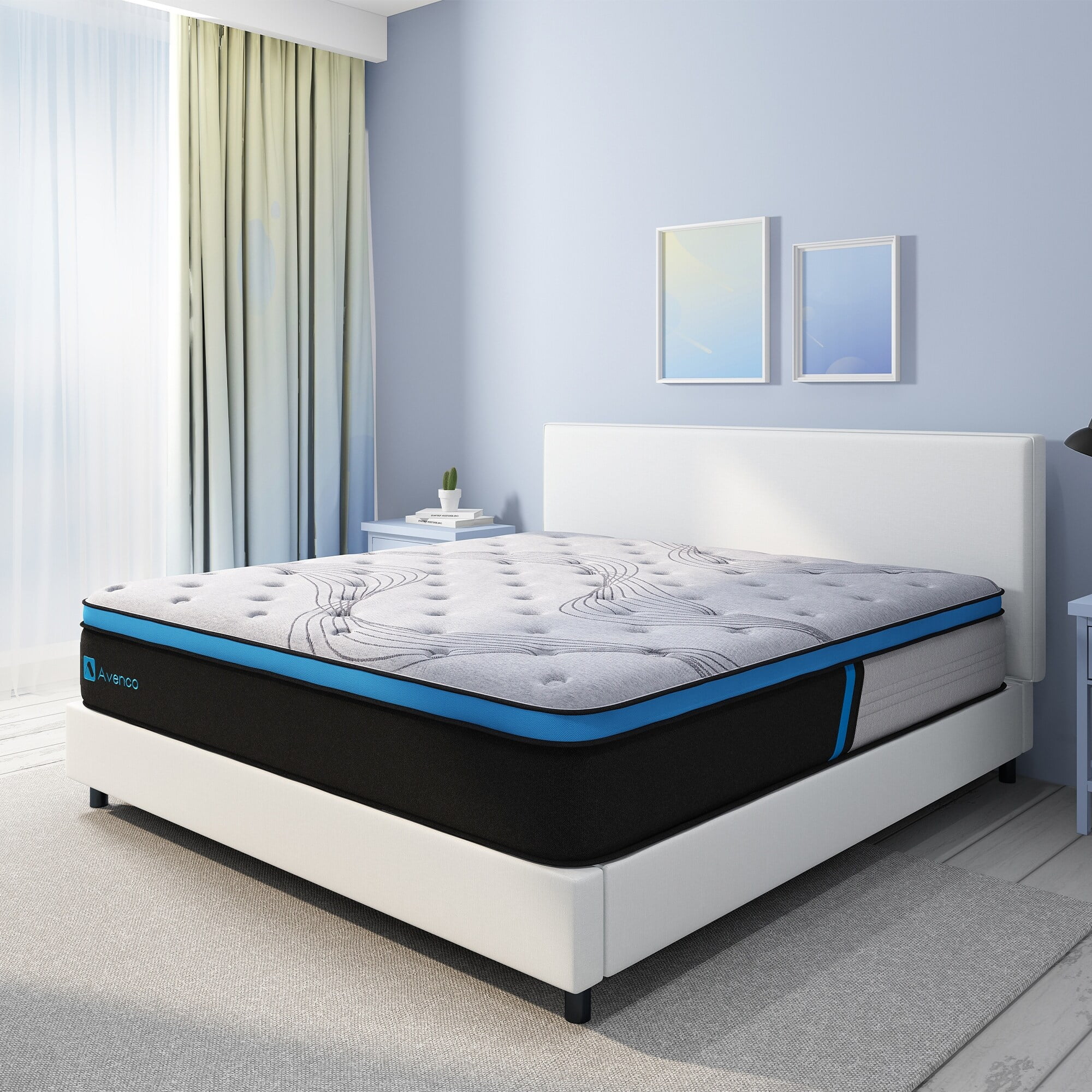 Avenco 12'' Medium Pillow Top Hybrid Mattress Queen