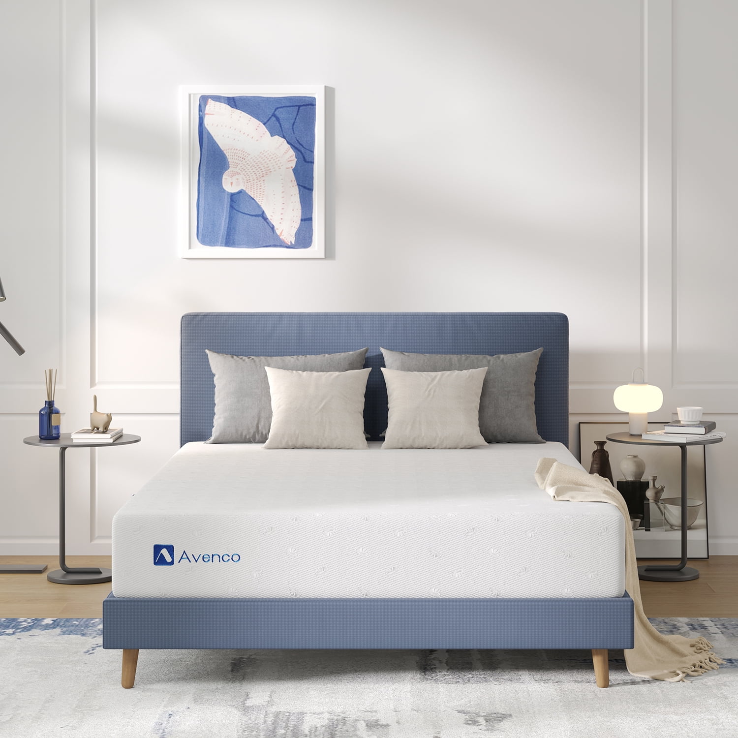 Avenco Airsail 12" Memory Foam Strong Supportive Firm Mattress in a Box, Queen Size