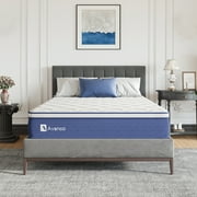 Avenco Airsea 10"Twin Size Medium Firm Support Hybrid Mattress, Motion isolation Pressure Relif, CertiPUR-US