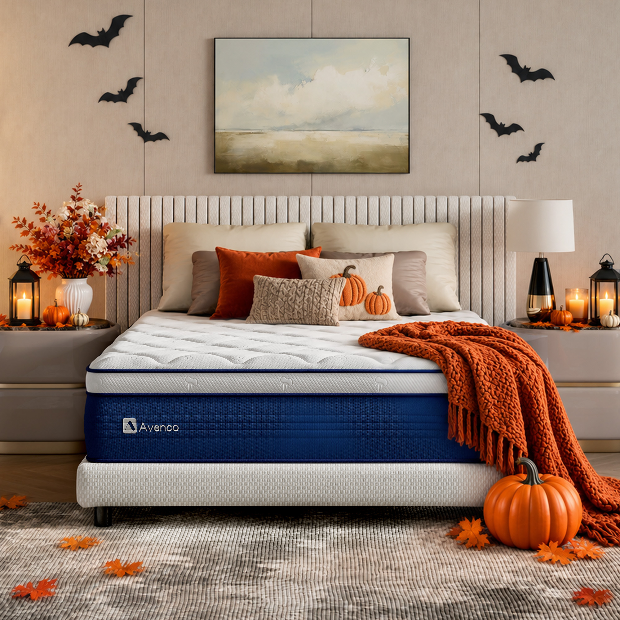 Avenco Airsea 14"Full Size Medium Firm Support Hybrid Mattress, Motion Isolation&Preesure Relif, CertiPUR-US