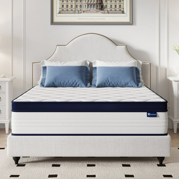 Avenco Breezure Pocket Spring Hybrid Queen Size Mattress 10 inch Motion Isolation Mattresses in a Box,Medium Firm