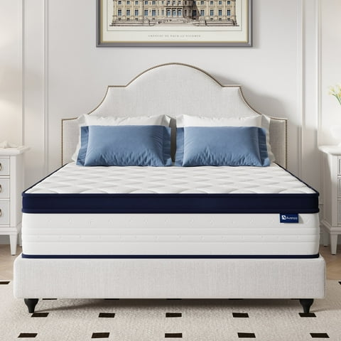 Avenco Breezure Pocket Spring Hybrid Queen Size Mattress 12 inch Motion Isolation Mattresses in a Box,Medium Firm