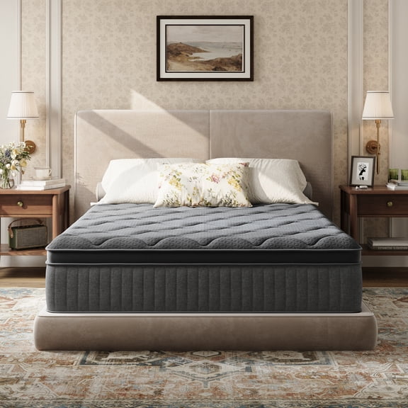 Avenco Noxa 12" Medium Memory Foam Hybrid Pocket Spring Mattress, Queen Size