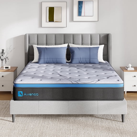 Avenco Original 12" Innerspring and Gel Memory Foam Hybrid Mattress, King Size