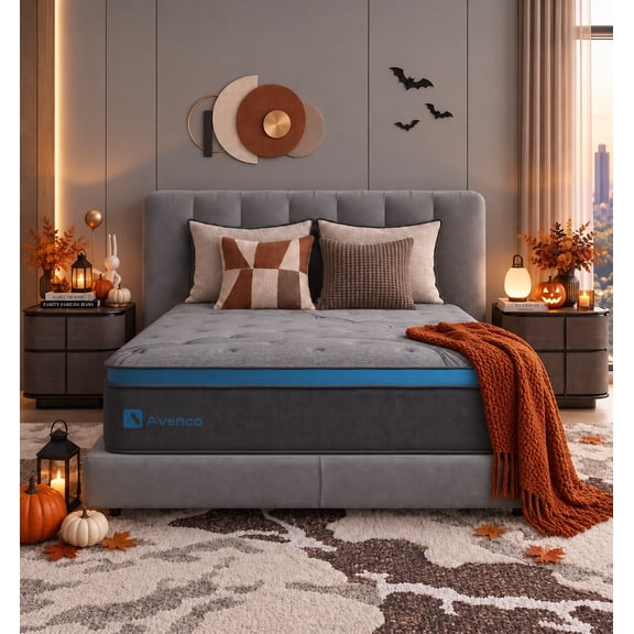 Avenco Original 12" Medium-Firm Gel Memory Foam Hybrid Mattress,Queen Size