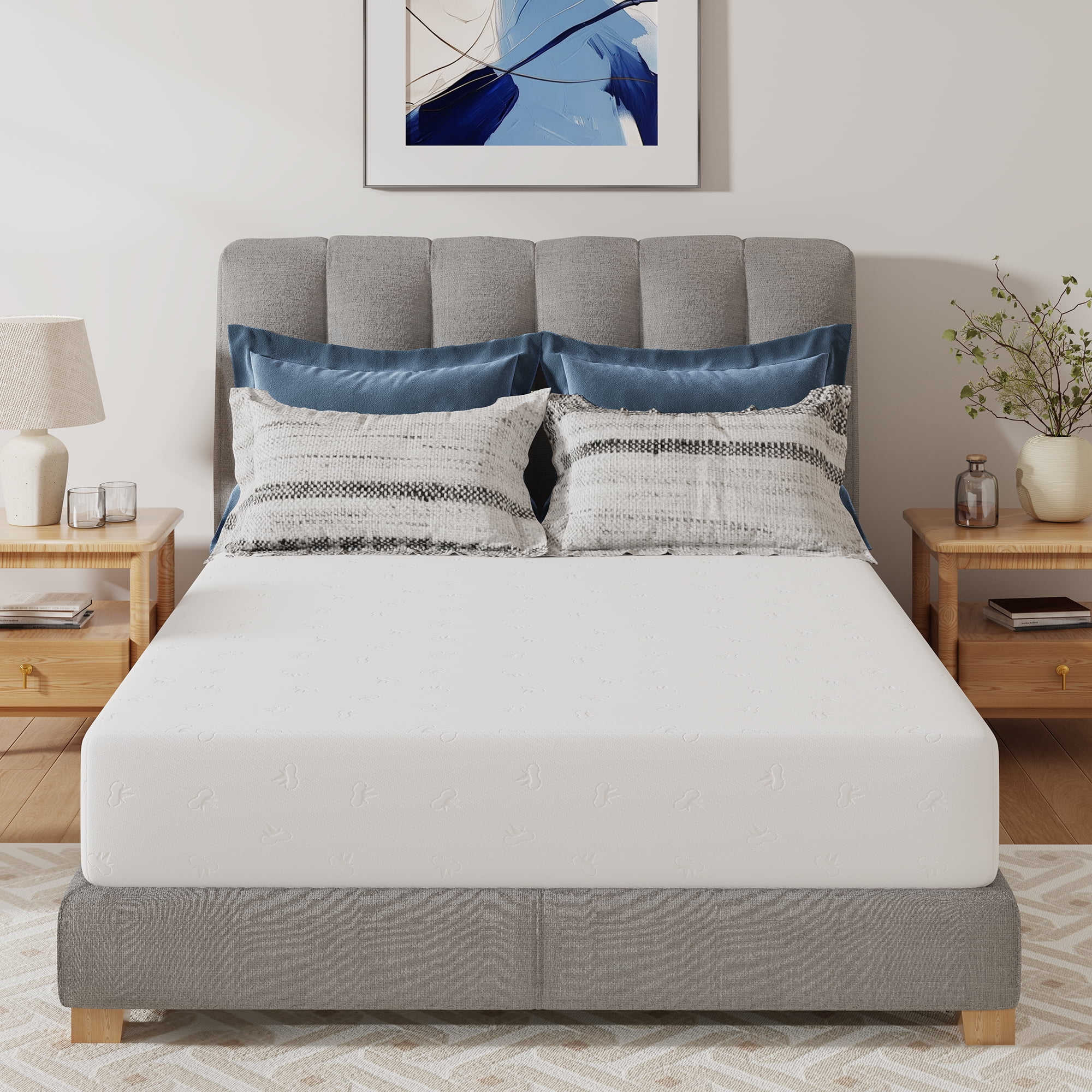 Avenco Snowflake 10" Medium Memory Foam Mattress,Adult,Queen Size