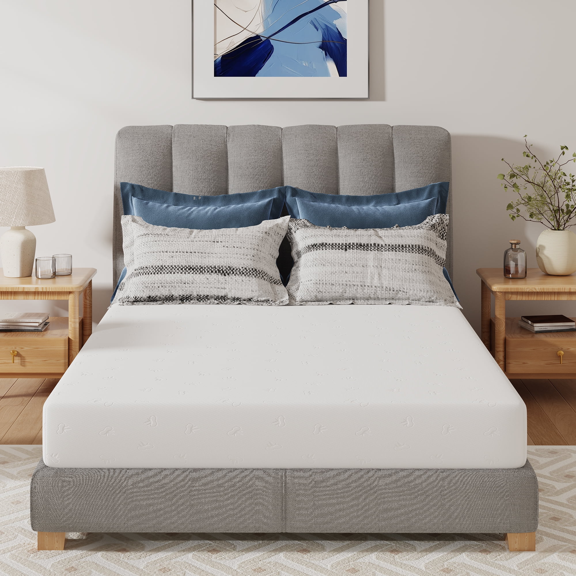 Avenco Snowflake 8" Medium Memory Foam Mattress,Adult,Full Size