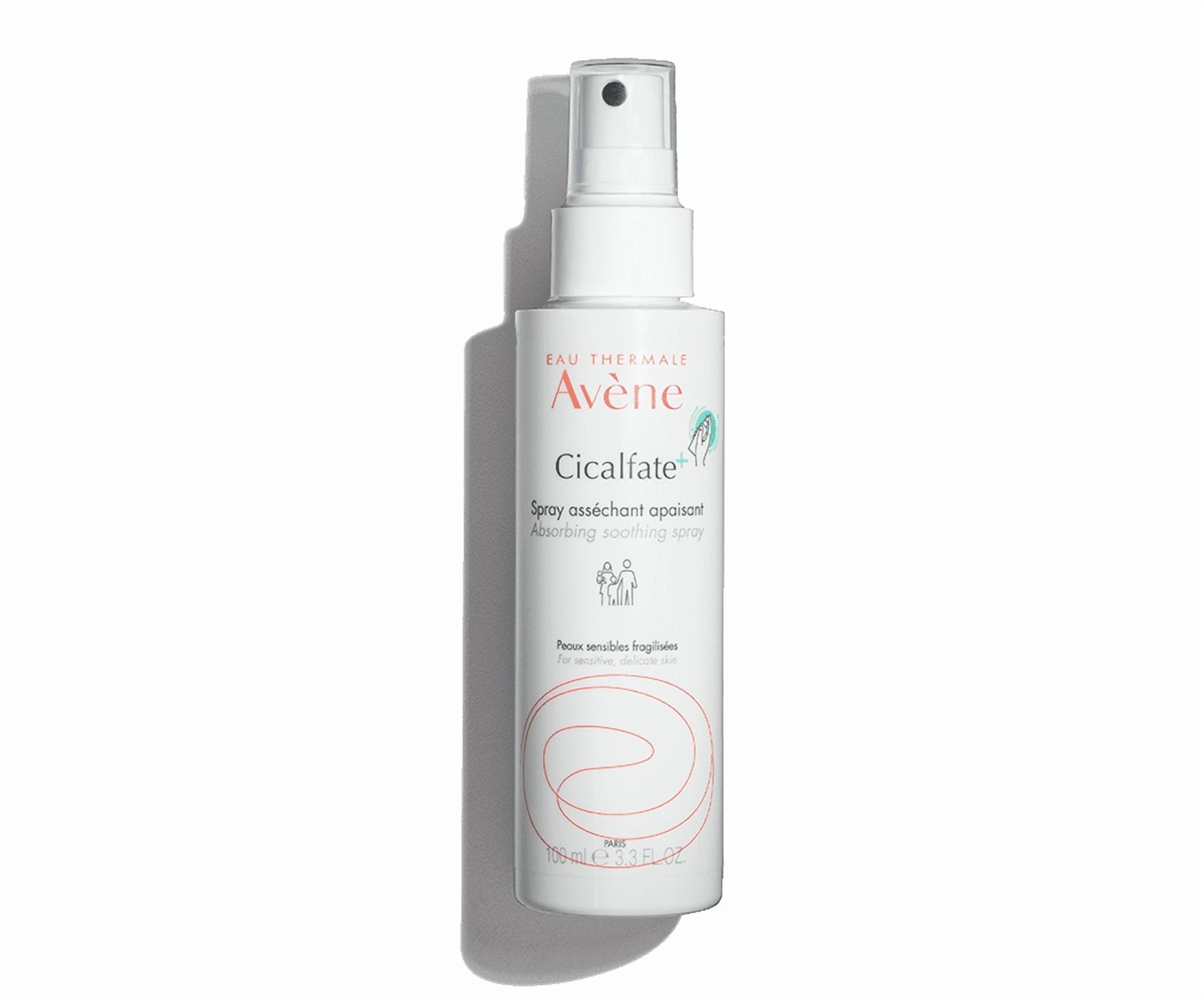 Avene Cicalfate+ Absorbing Soothing Spray - For Dry & Irritated Skin - Helps Restore Skin Barrier, 3.3 fl oz