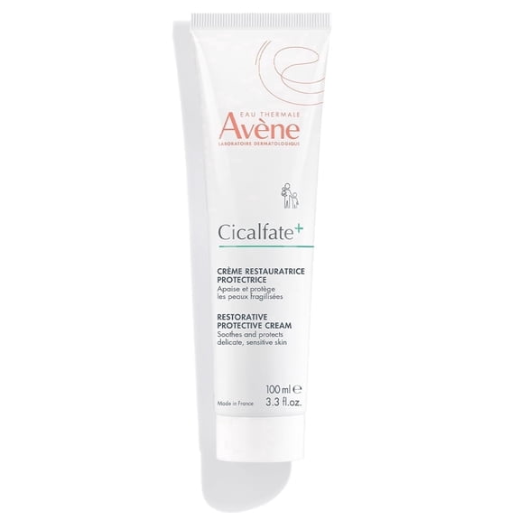 Avene Cicalfate  Restorative Protective Cream - Face Cream for Sensitive Skin - Helps Restore Skin Barrier, 3.3 fl oz