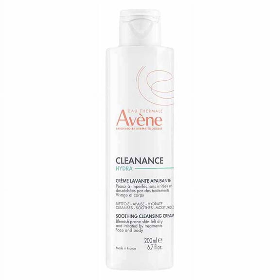Avene Cleanance HYDRA Soothing Cleansing Cream, 6.7 fl oz