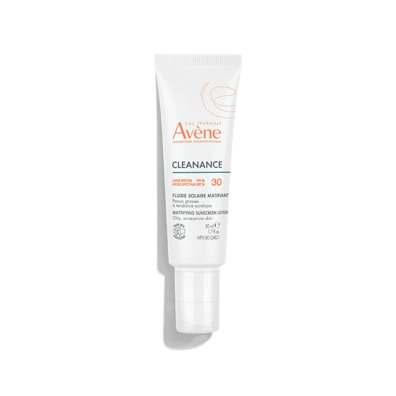 Avene Cleanance Mattifying Sunscreen Lotion SPF 30 - Daily Face Moisturizer with Sun Protection, 1.7 fl oz