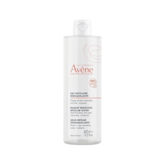 Avene Makeup Removing Micellar Water - 3-in-1 No Rinse Cleanser for all Skin Types, 13.5 fl oz