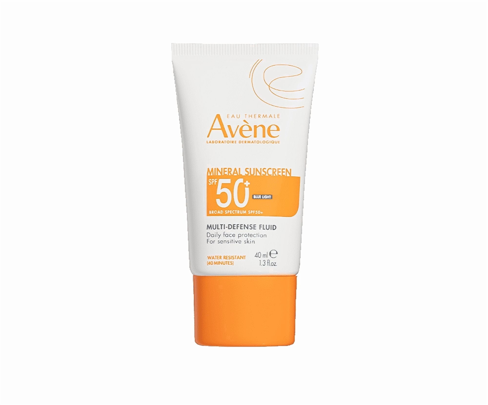 Avène Mineral Sunscreen Multi-Defense Fluid SPF 50+ for Face, 1.3 fl oz