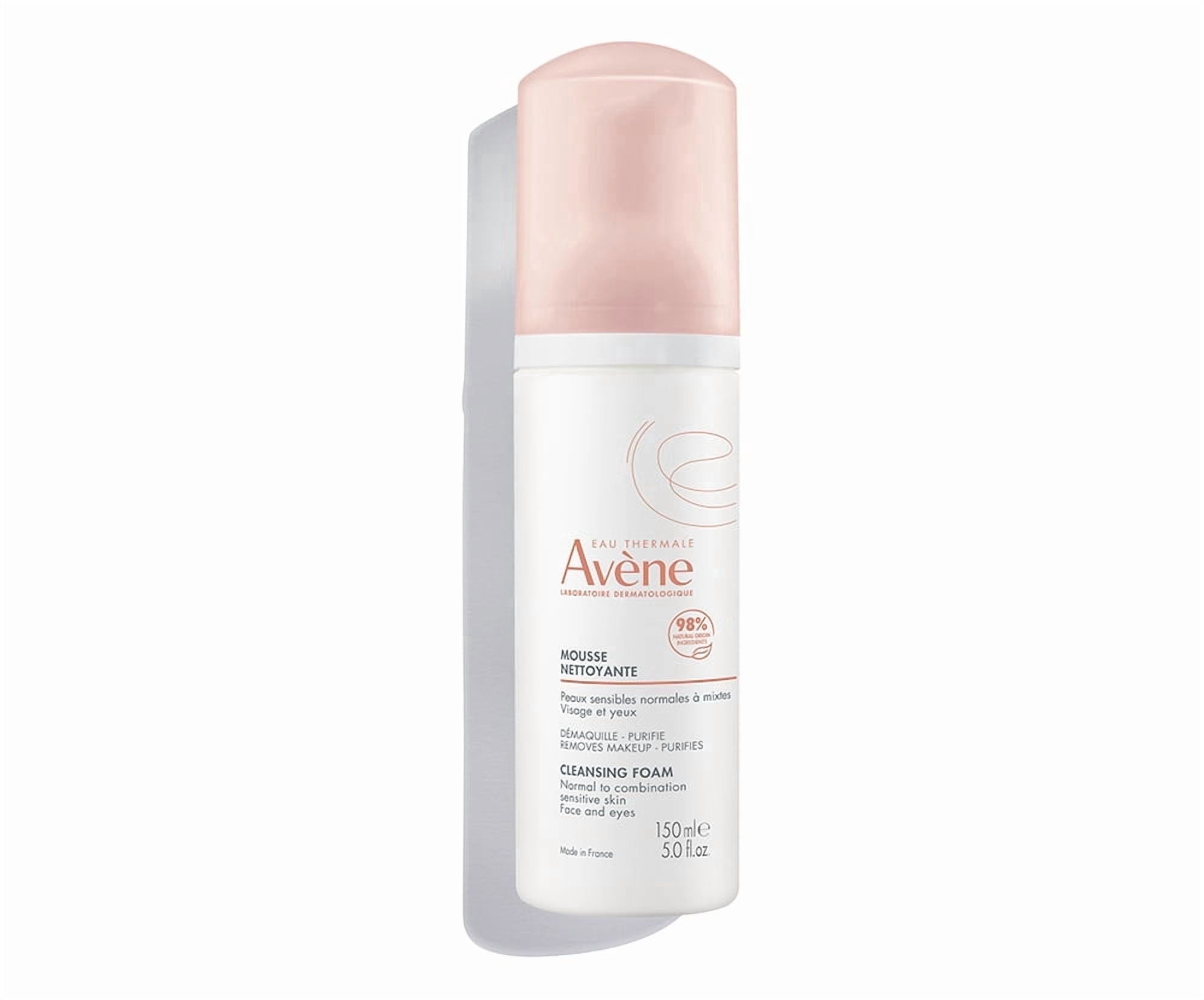 Avene Cleansing Foam - Facial Cleansing Foam to Remove Make-Up and Oil, 5.0 fl oz