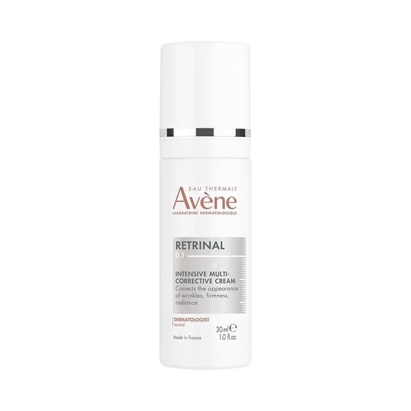 Avene Retrinal 0.1% Intensive Multi-Corrective Cream - Retinal Face Cream with Retinaldehyde, Niacinamide & Hyaluronic Acid - For Wrinkles & Fine Lines, 1.0 fl oz