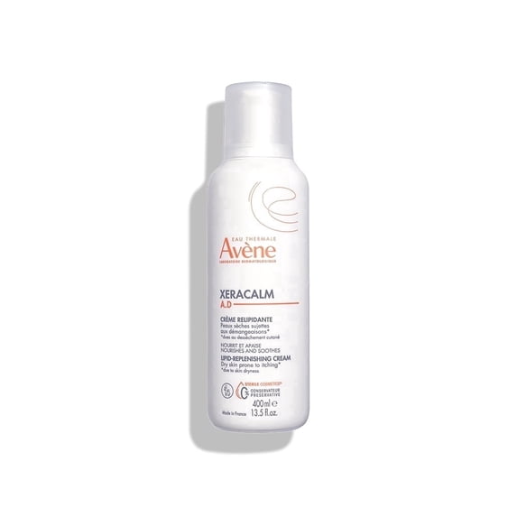 Avene XeraCalm A.D Lipid-Replenishing Cream - For Dry, Itchy Skin Prone to Atopic Dermatitis and Eczema, 13.5 fl oz