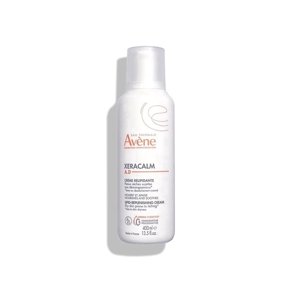 Avene XeraCalm A.D Lipid-Replenishing Cream - For Dry, Itchy Skin Prone to Atopic Dermatitis and Eczema, 13.5 fl oz