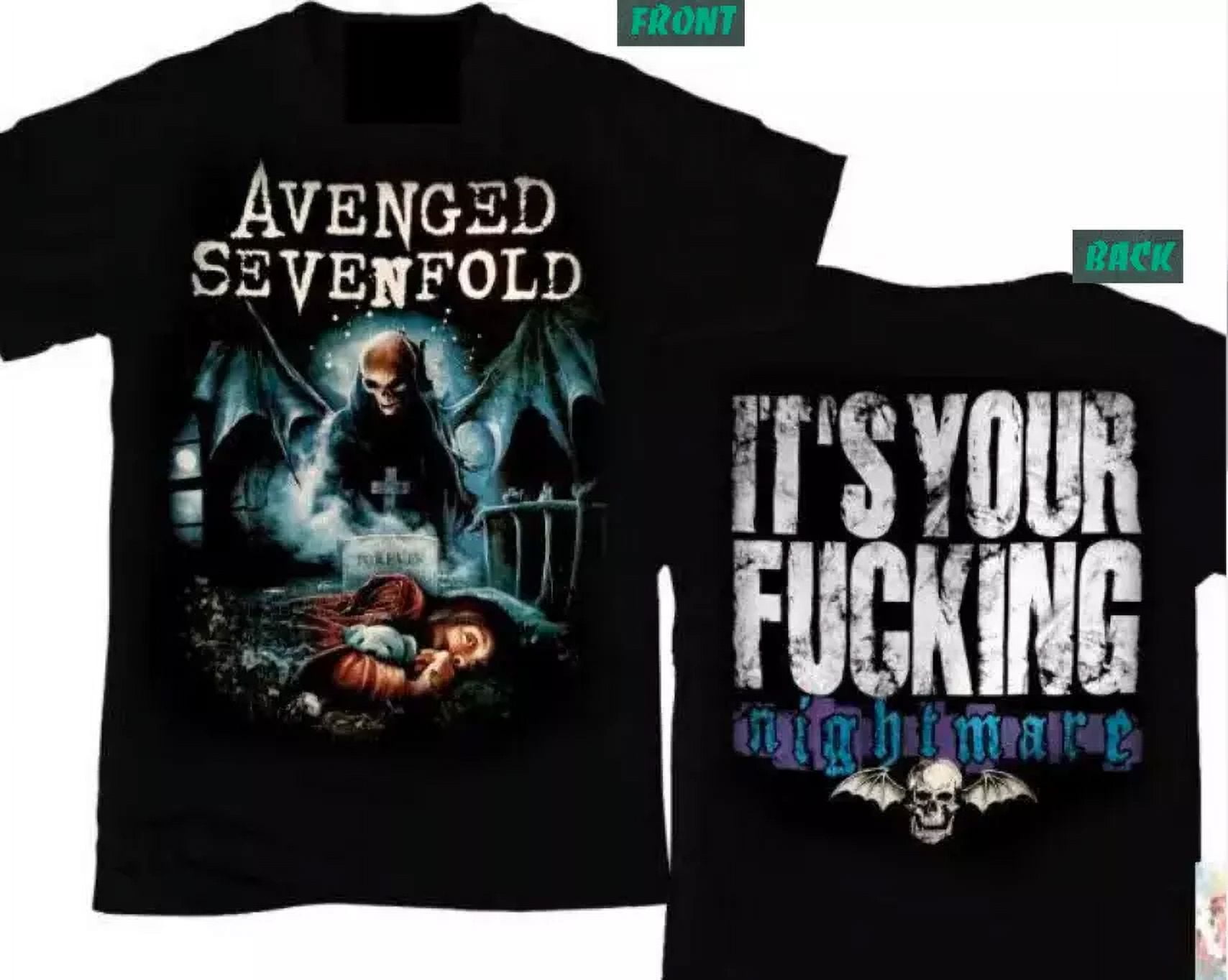 Avenged SeveNFold It's Your Fcking Nightmare T-Shirt Sided Cking Its ...