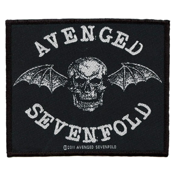 Avenged Sevenfold Men's Death Bat Woven Patch Black