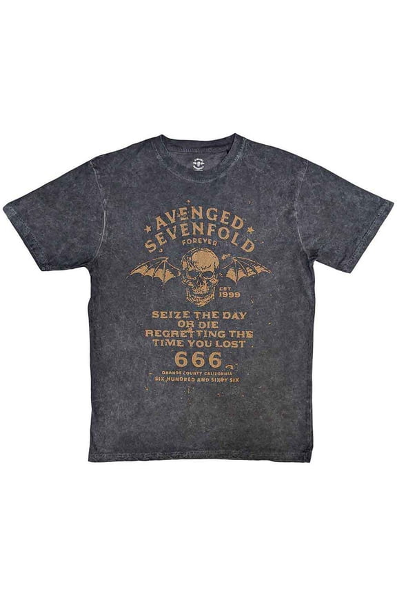Avenged Sevenfold Unisex T-Shirt Seize The Day (Wash Collection) (Medium)