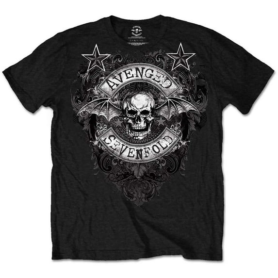 Avenged Sevenfold Unisex T-Shirt Stars Flourish (XX-Large)