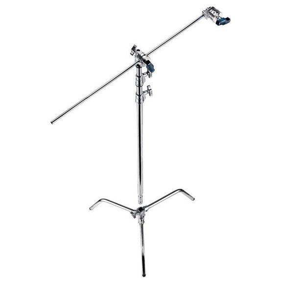 Avenger 9.8' C-Stand 30 Kit with A2030D Turtle Base C-Stand, D520L Extension Arm and D200 Grip Head, Chrome