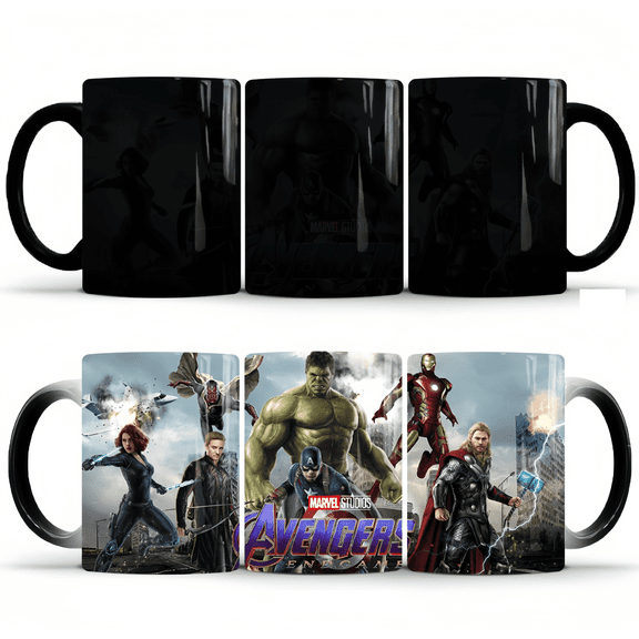 Avenger Changing Coffee Mug Heat-Sensitive Reactive Ceramic Cup Coffee Mug