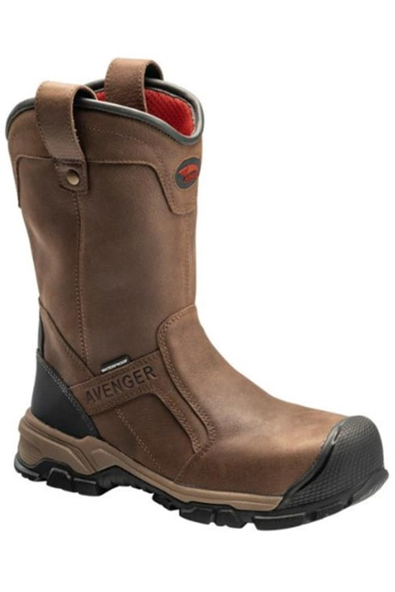 Work Boots A-MAX Hammer - Men's Boots - Carbon Nano-Fiber Toe - IC|EH|SR|PR - Black/Black - Size: 13 - E - (Wide)