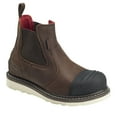 thumbnail image 1 of Avenger Mens Brown Leather Comp Toe 6in Wedge Romeo Work Boots 17 M, 1 of 7