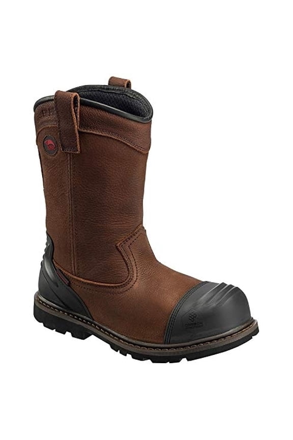 Avenger Hammer Wellington Series - Men's Boots - Carbon Nano-Fiber Toe - IC|EH|SR|PR - Brown/Black - Size: 12W