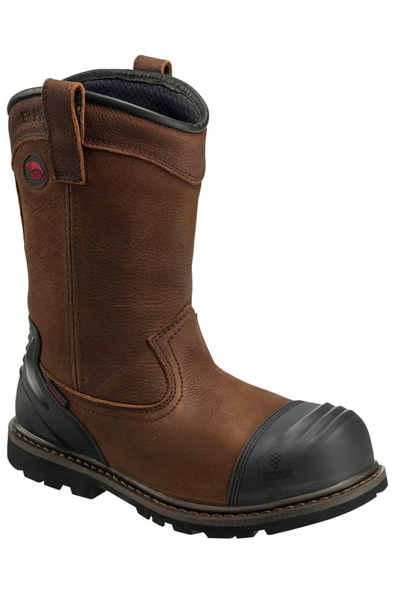 Avenger Hammer Wellington Series - Men's Boots - Carbon Nano-Fiber Toe - IC|EH|SR|PR - Brown/Black - Size: 15M