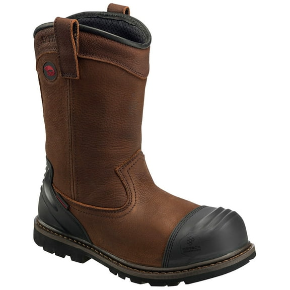 Avenger Hammer Wellington Series - Men's Boots - Carbon Nano-Fiber Toe - IC|EH|SR|PR - Brown/Black - Size: 8W