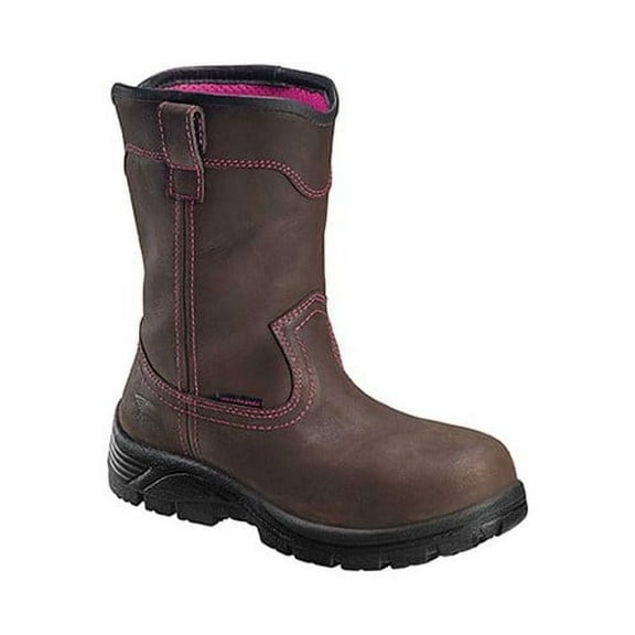 Avenger Women's A7146 Composite Safety Toe Wellington Work Boot