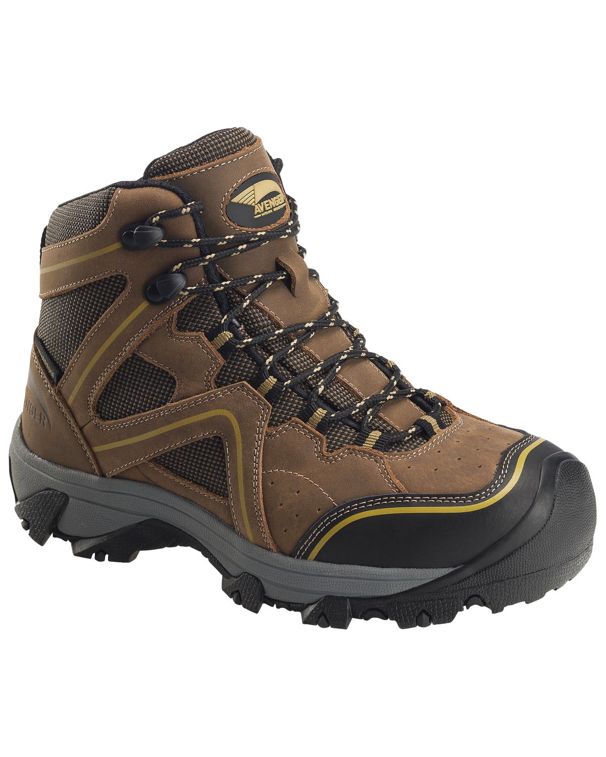 Avenger Women's Crosscut Waterproof Work Boot Steel Toe Brown 6.5 W US ...