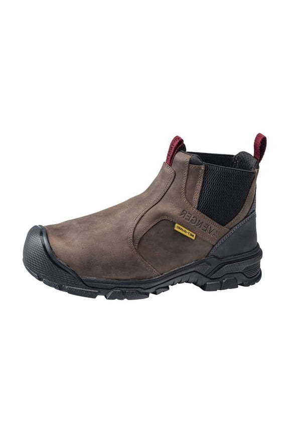 Work Boots Men EH Rating MetGaurd Alloy Toe Brown A7342