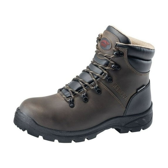 Avenger Work Boots Mens Soft Toe Round 6 Inch Shaft Brown A8625