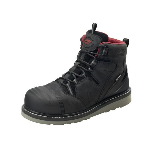 Avenger Work Boots Mens Wedge Lace Up 6" Carbon Toe Leather Black 7502