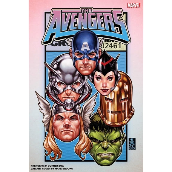 Avengers #1 Brooks Corner Box Var (Brooks Corner Box Var) Marvel Prh Comic Book 2023