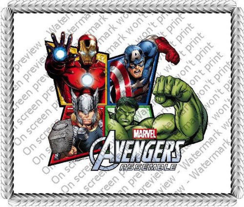 Avengers 4 Frame Image Birthday Edible Cake Topper Frosting Sheet - Walmart.com avengers-4-frame-image-birthday-edible-cake-topper-frosting-sheet-walmart-com