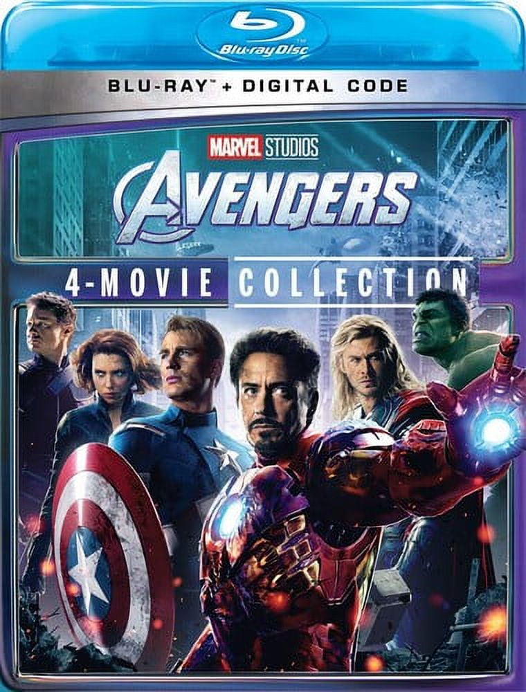Avengers: 4-Movie Collection (Marvel) (Blu-ray + Digital Code) Disney, Action, Adventure