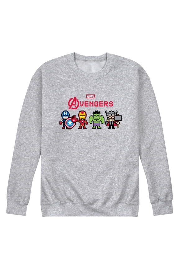 Avengers - 8 Bit - Men's Crew Fleece Sweatshirt