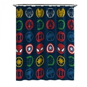 Avengers 849448 Marvel Avengers Emblems Shower Curtain