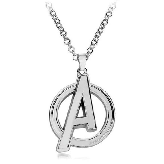 Avengers A Logo 2 Inch Tall Metal Pendant Necklace